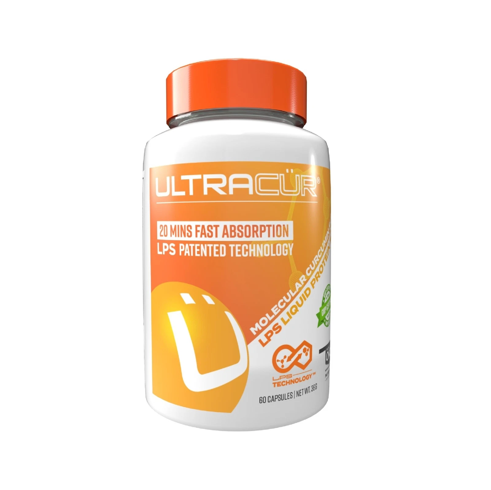UltraCur - Turmeric Curcumin - Fast Acting Highly Bioavailable Curcumin -120 ...