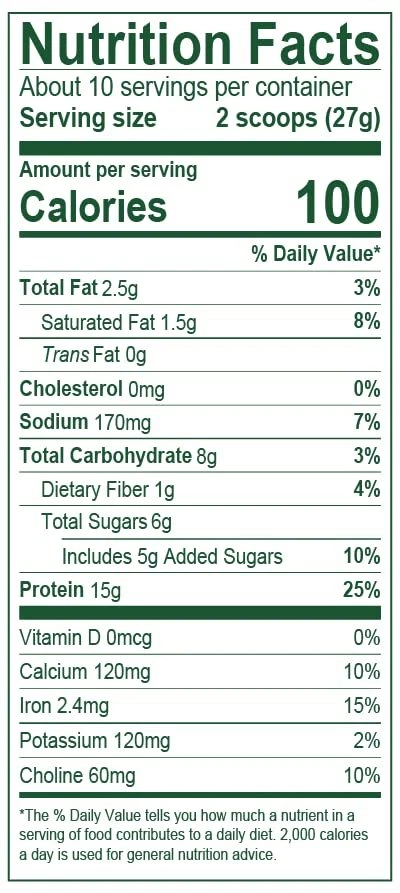 Vega Protein Made Simple Dark Chocolate Vegan Protein Powder 15g 10 Servings