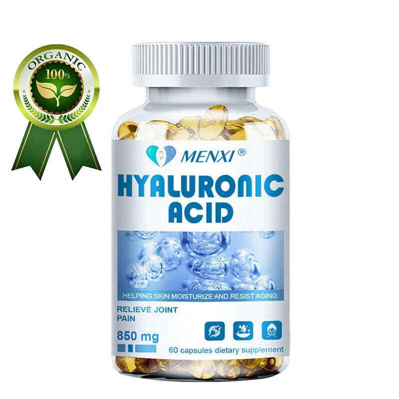 Hyaluronic Acid Pure Organic Anti Aging Hydrating Support Wrinkles Fine Lines 60