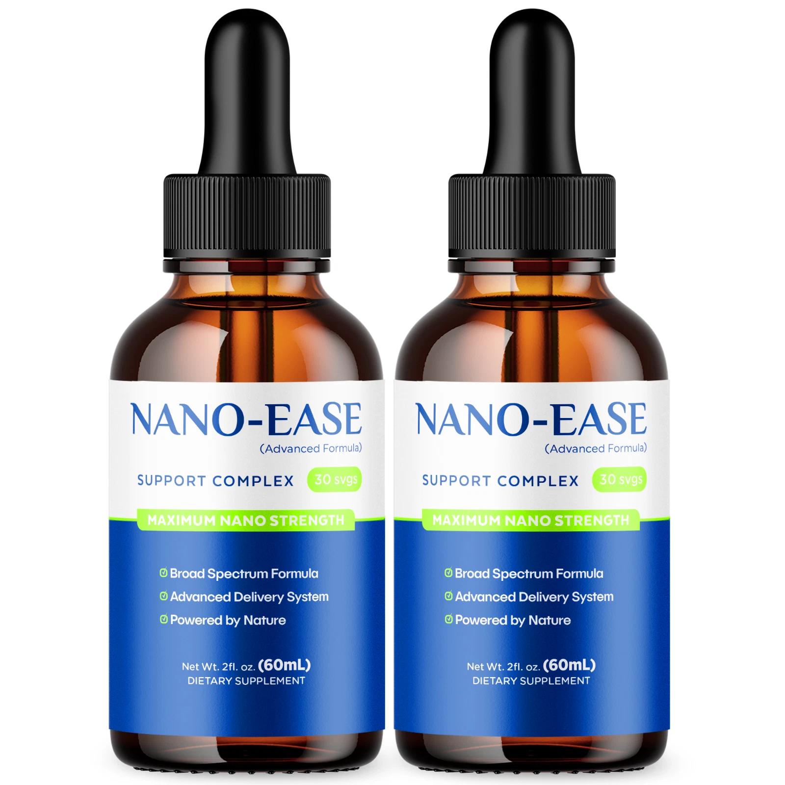 (2 Pack) Nano Ease Blood Support Drops Advanced Vitamin Formula Supplement 2ML
