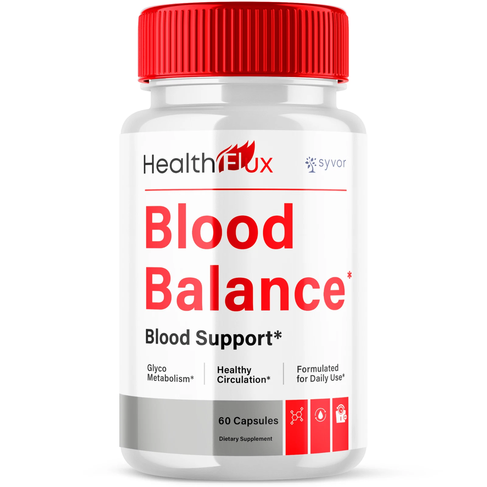 Health Flux Blood Advanced Formula Glycogen Max Support Supplement 60 Capsules