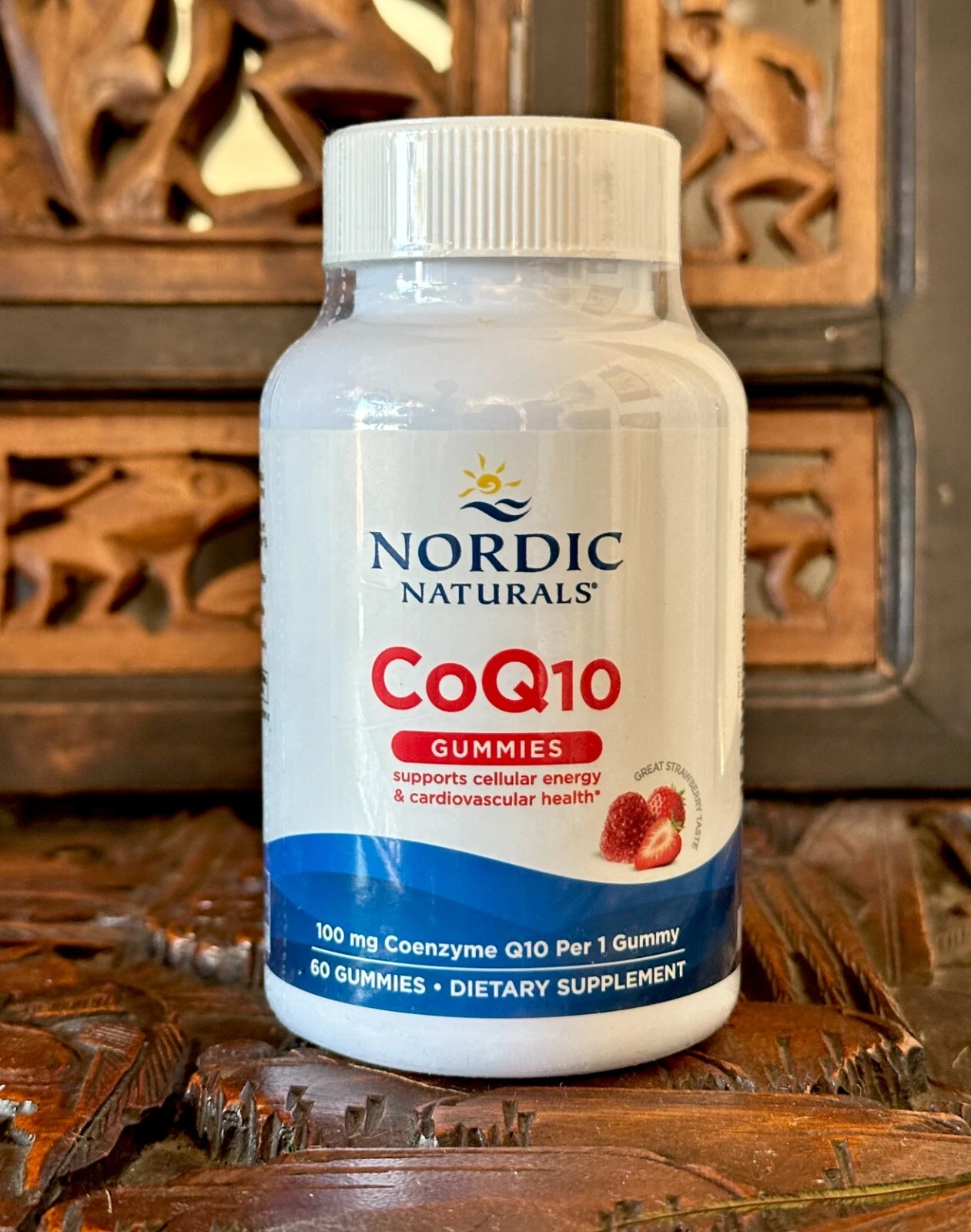Nordic Naturals New Sealed CoQ10 Strawberry Gummies Health 60 ct 100mg 11/25