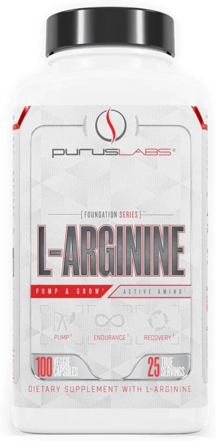 Purus Labs L-Arginine Pump & Grow 100 Capsules Active Amino