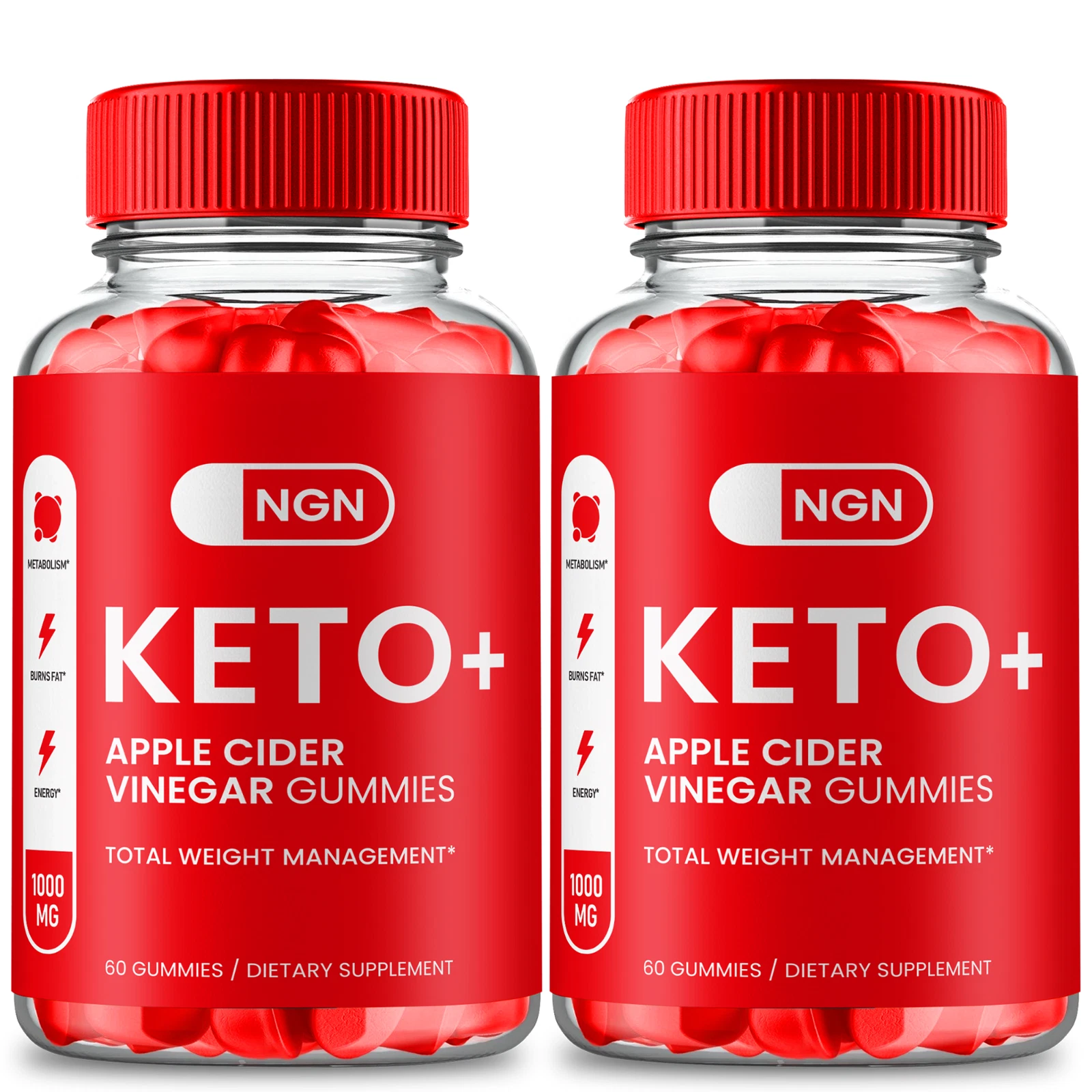 (2 Pack) NGN Keto ACV Gummies for Advanced Weight Loss and Energy Gummy