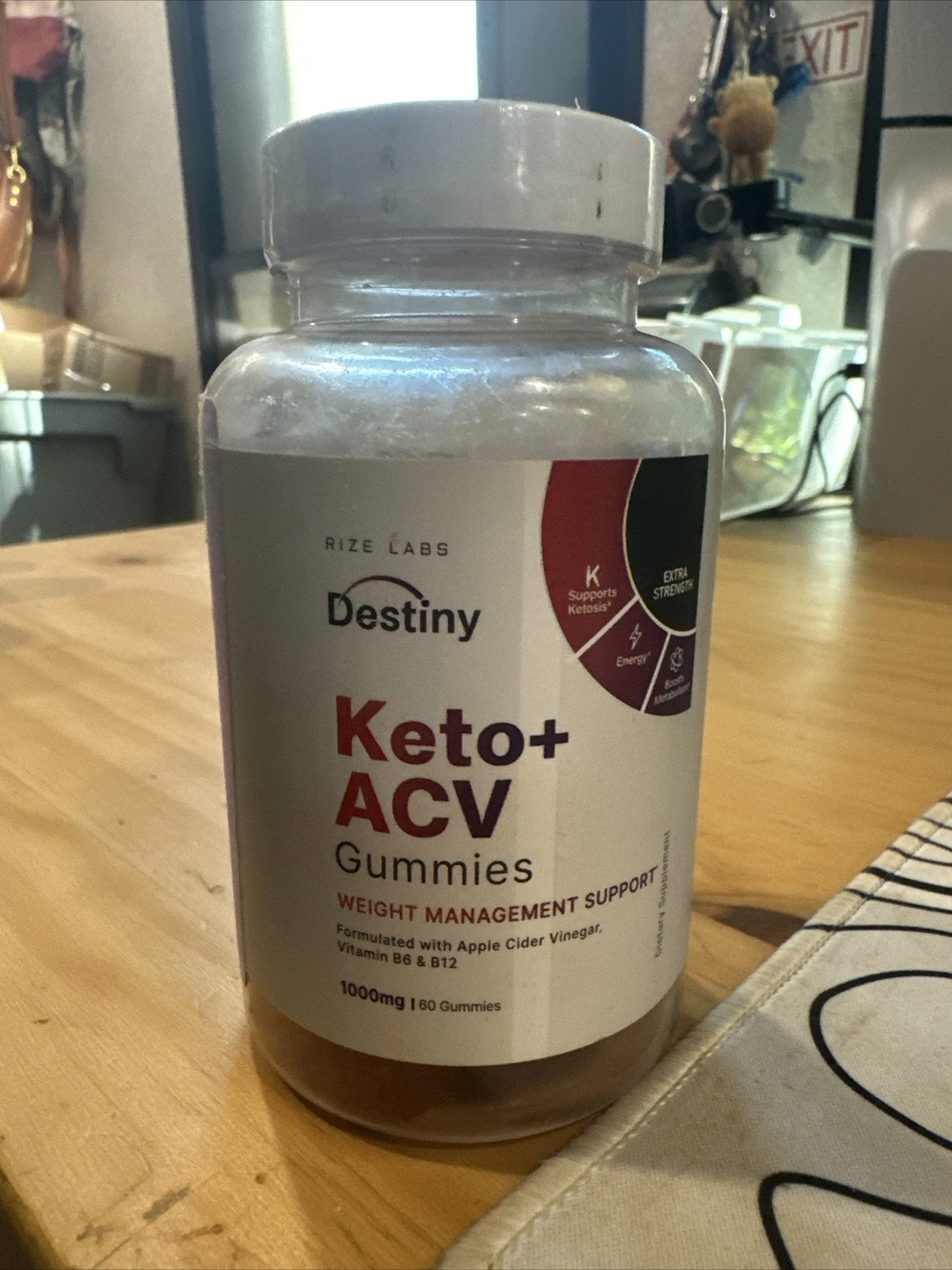 Destiny Keto ACV Gummies for Weight Loss, Fat Burning, and Energy (60 Gummies)