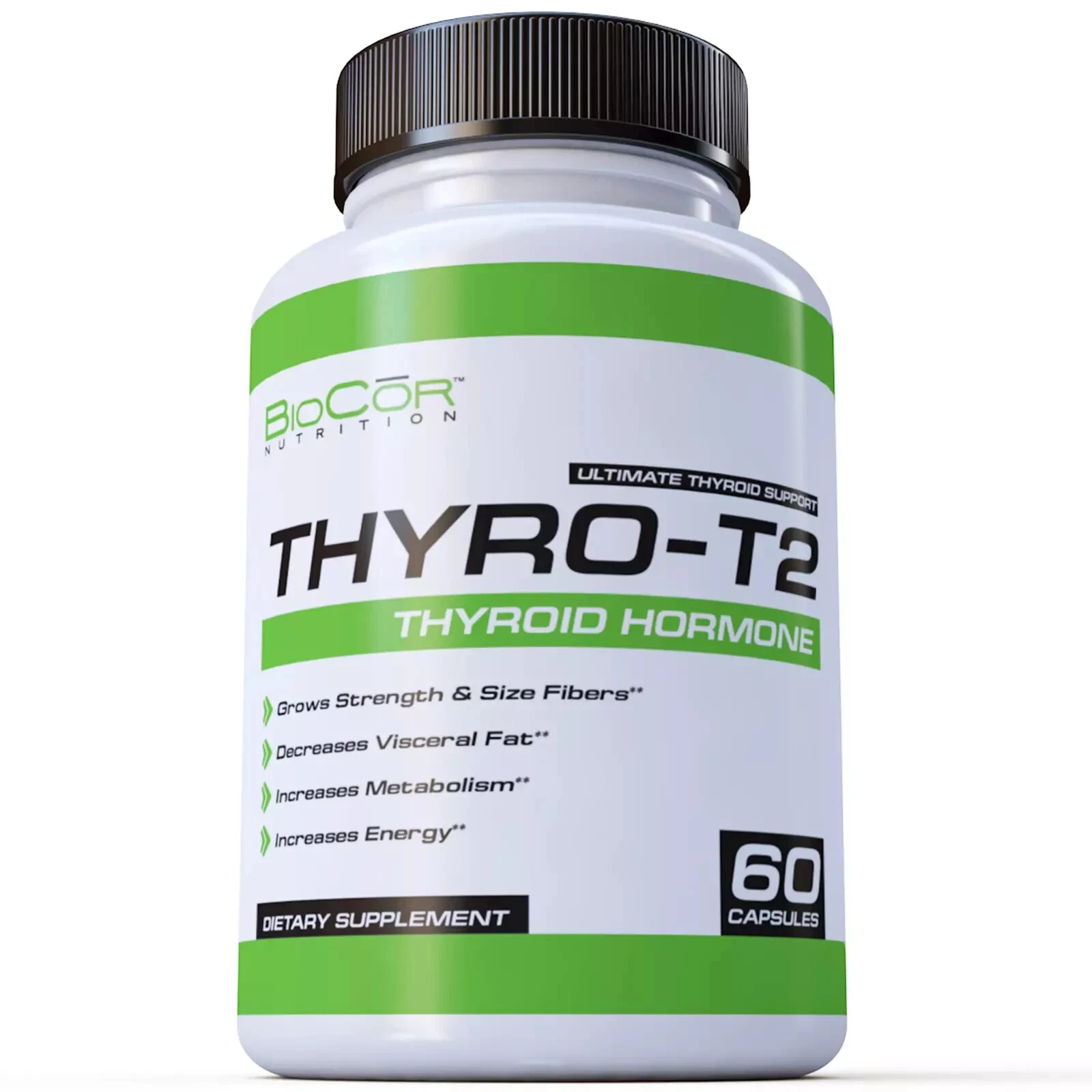 Thyro-T2 Thyroid Hormone Fat Burner Supplement - Boost Metabolism - Pack of 5
