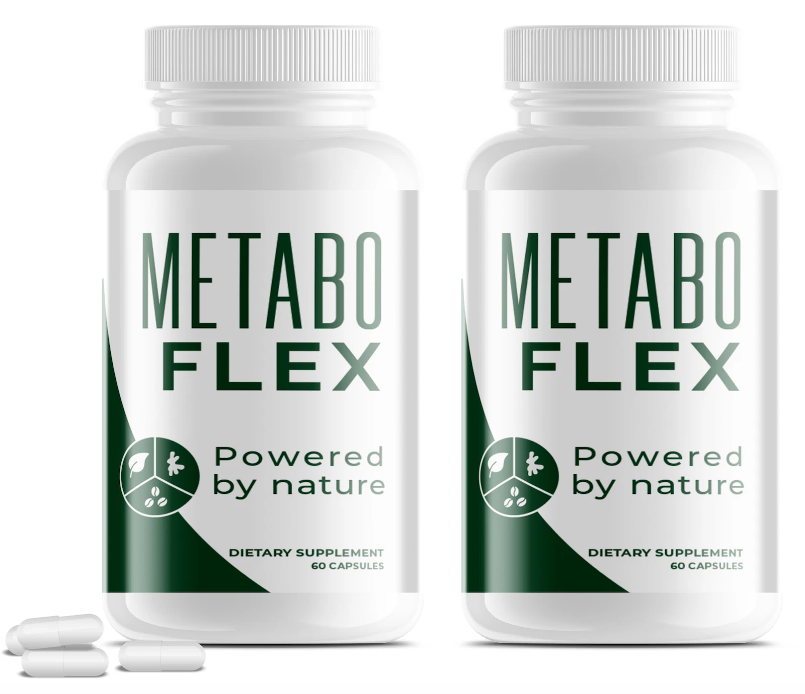 (2 BOTTLES) NEW Metabo Flex Keto Pills -Metabolism Fat Burner Weight Loss