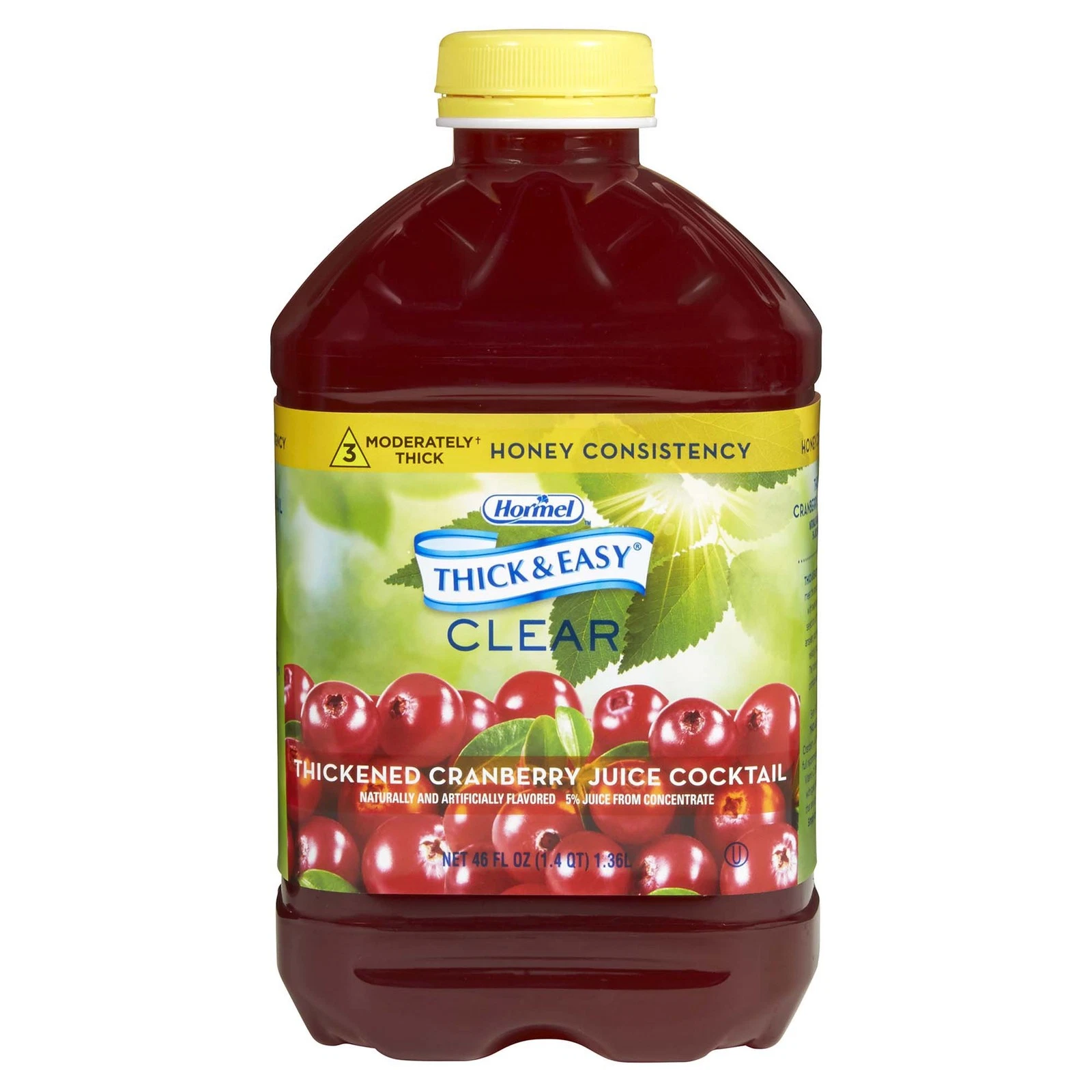Thick & Easy Thickened Beverage Cranberry Juice 46 oz. Bottle