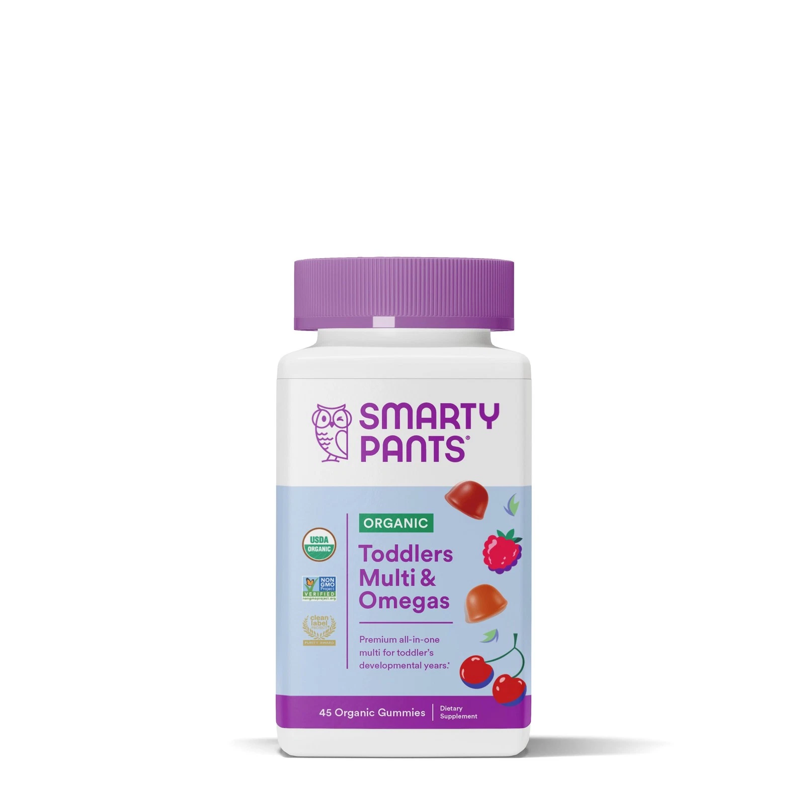 Smarty Pants Organics Toddler Complete Vegetarian Gummies Vitamins Dietary