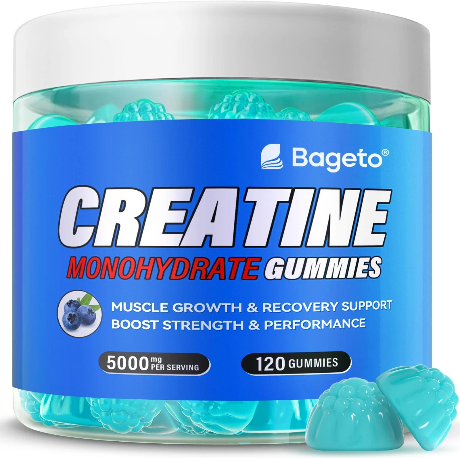 Creatine Monohydrate Gummies 5000mg for Men & Women, Gomitas de Creatina 5g C...