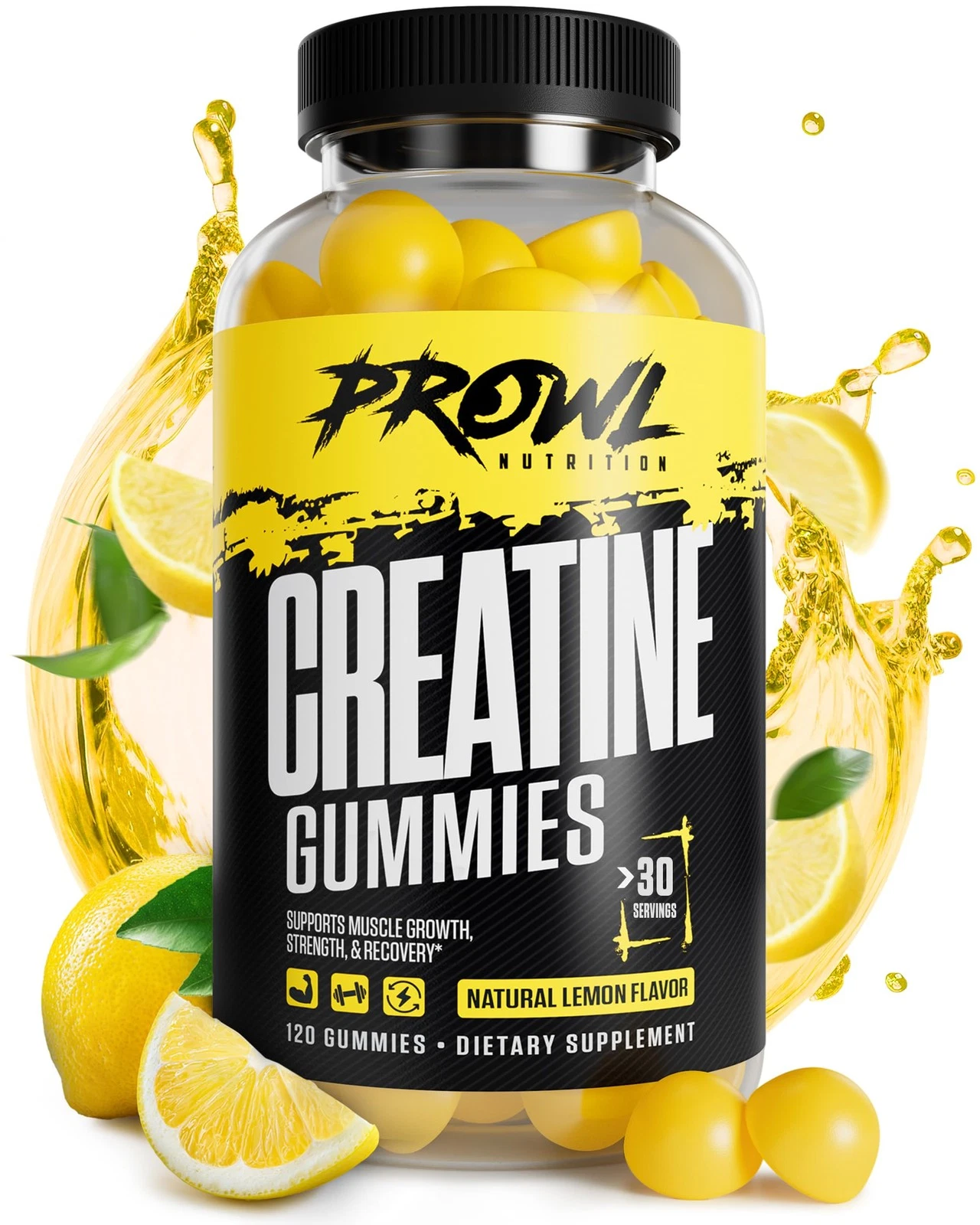 Creatine Monohydrate Gummies - Creatine Gummies for Men & Women - 5g Per Serving