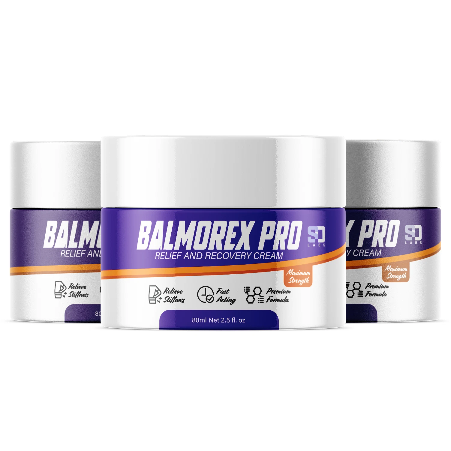 (3 Pack) Balmorex Pro Cream, Balmorex Pro for Relief and Recovery Cream (7.5 oz)