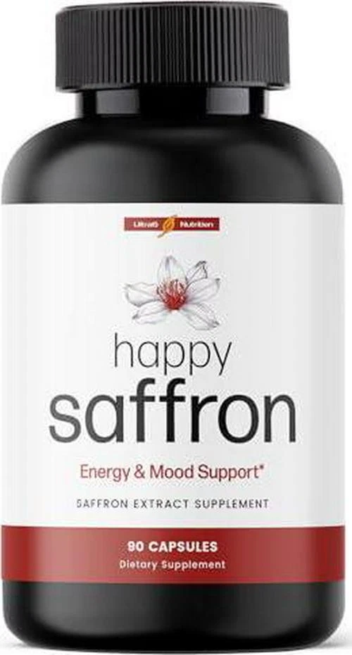 Ultra6 Nutrition Happy Saffron Supplements - 100% Pure Saffron Extract for Eye -