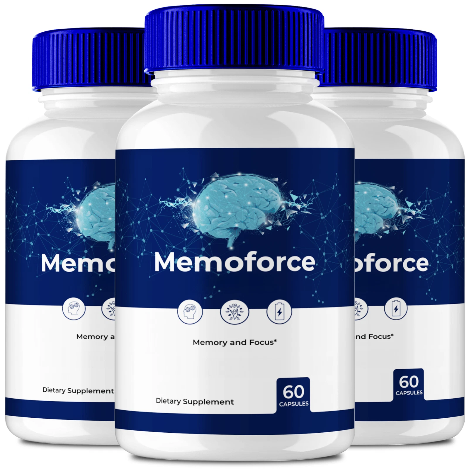 (3 Pack) Memoforce Brain Health Booster for Memory, Cognitive Health & Wellness