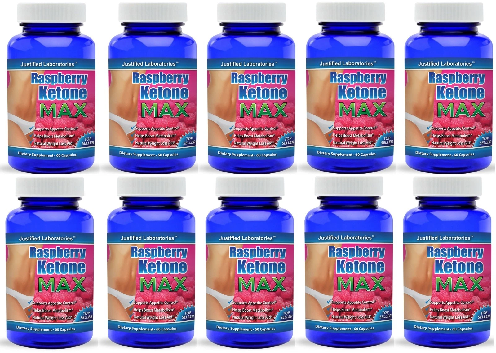 10 X Pure Raspberry Ketone Lean Advanced 1200 mg
