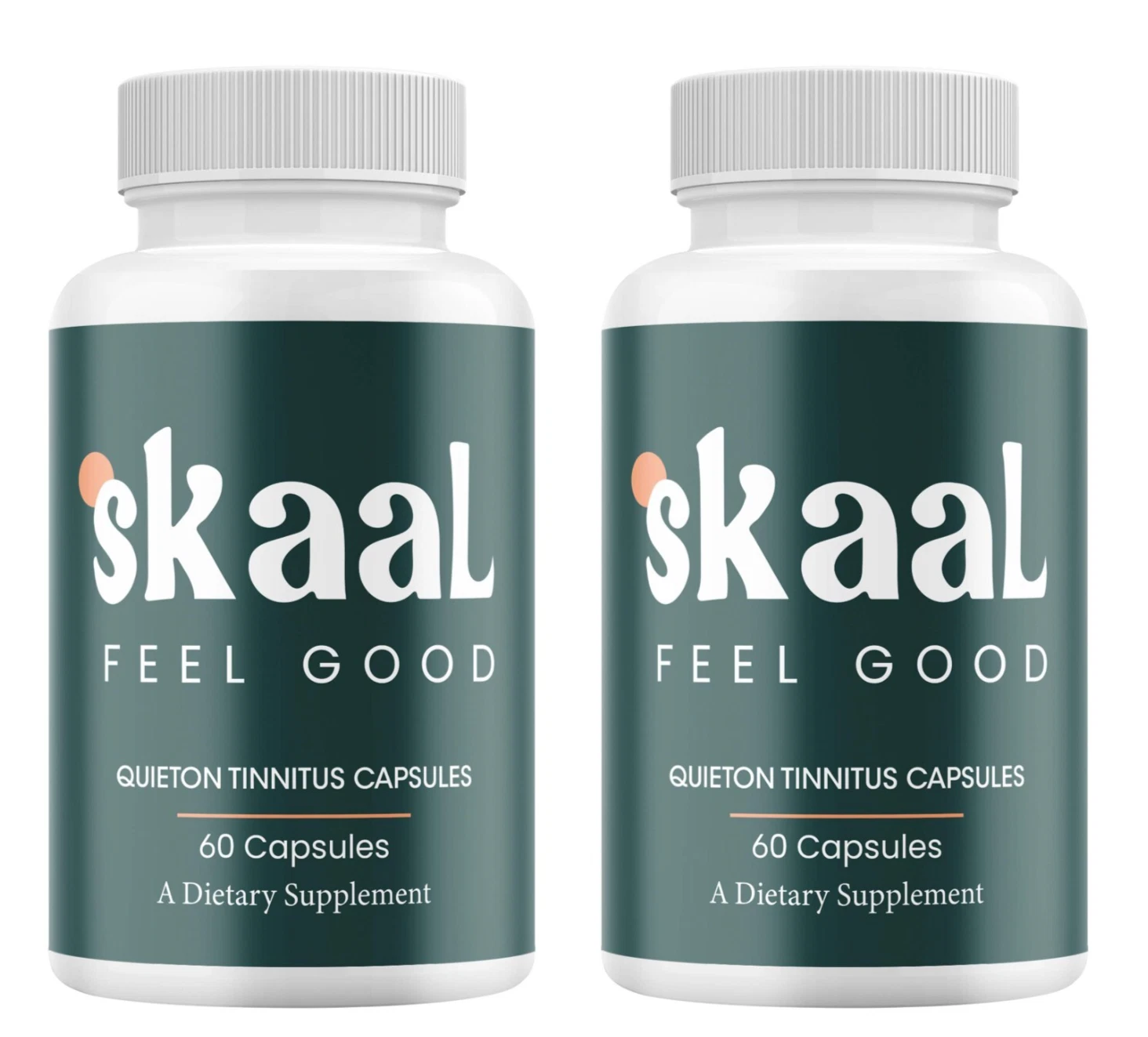 (2 Pack) Skaal Quieton Tinnitus Capsules, Skaal Ear Health Pills