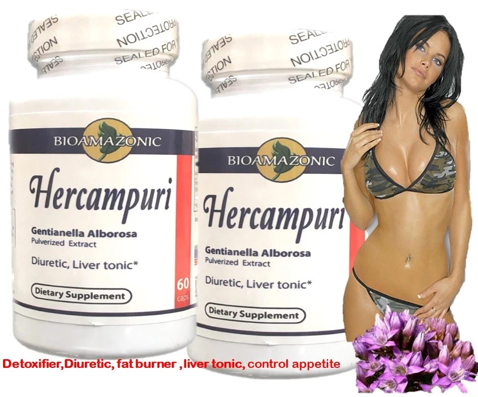 Hercampuri Supplement 900mg x 120 GLUTEN Capsules - Natural capsules for Weight