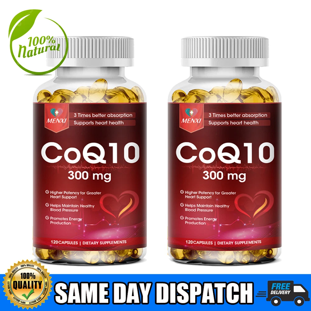 CoQ-10 300mg 240 Softgels Coq10 Co Q10 Coenzyme Heart Support NON GMO