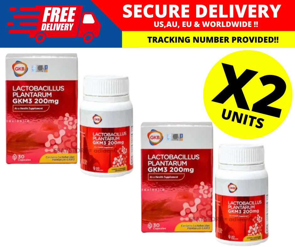 GKB Lactobacillus Plantarum GKM3 200mg 30's | Lose Belly Fat | Weight Loss (X 2)