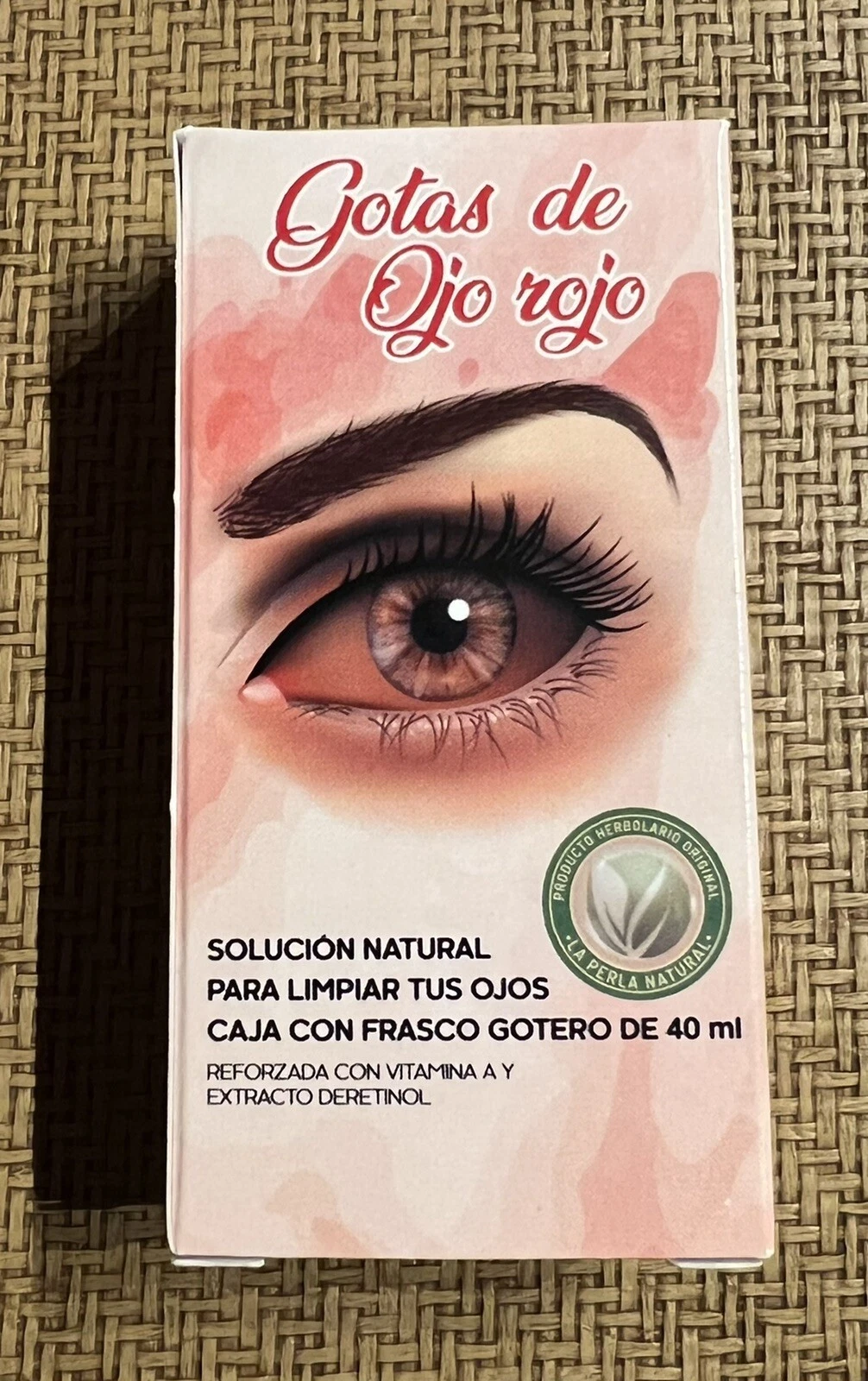 Gotas de ojo rojo Solucion natural para limpiar tus ojos 40ml