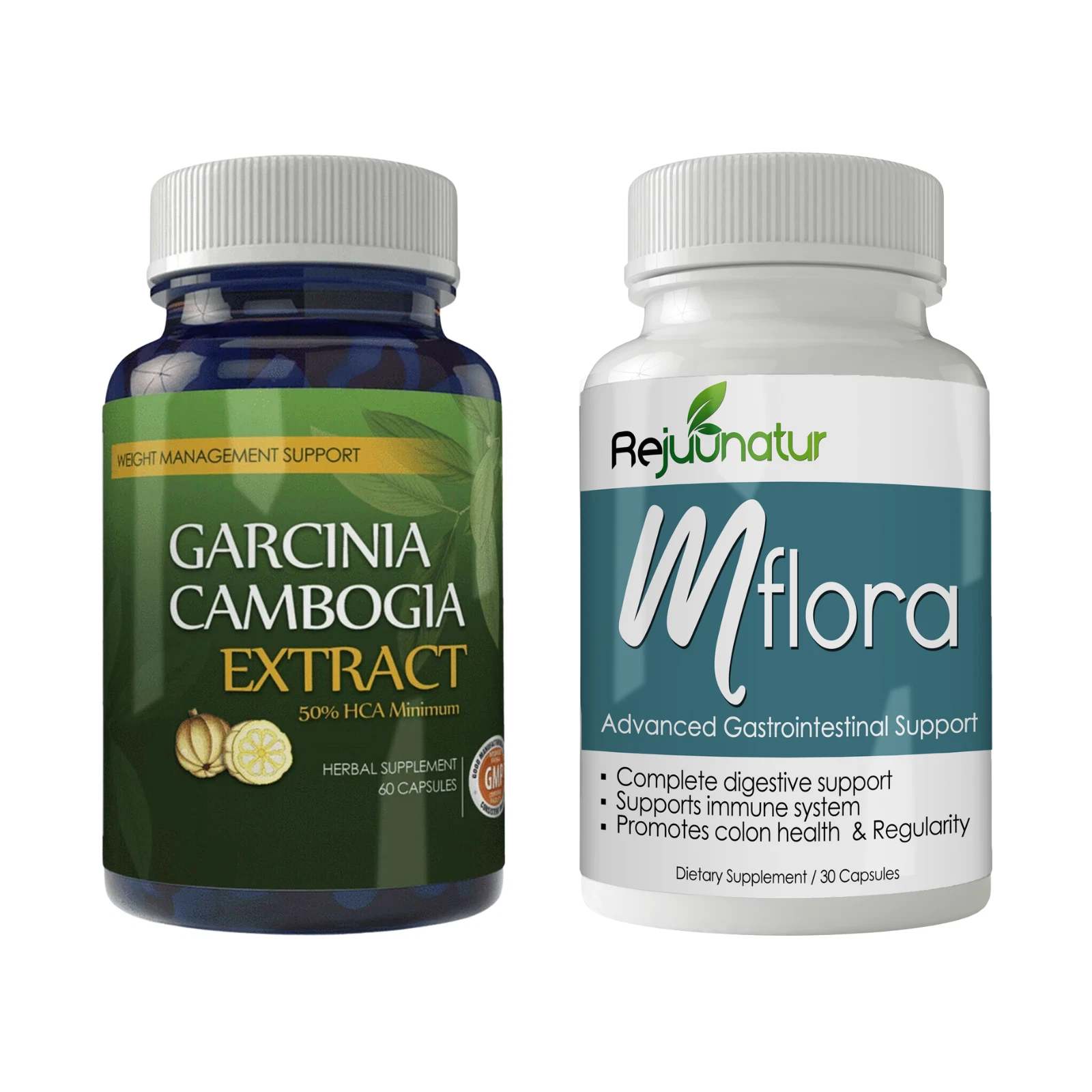 Garcinia Cambogia Weight Loss Pill Mflora Probiotic Digestive Health Supplements