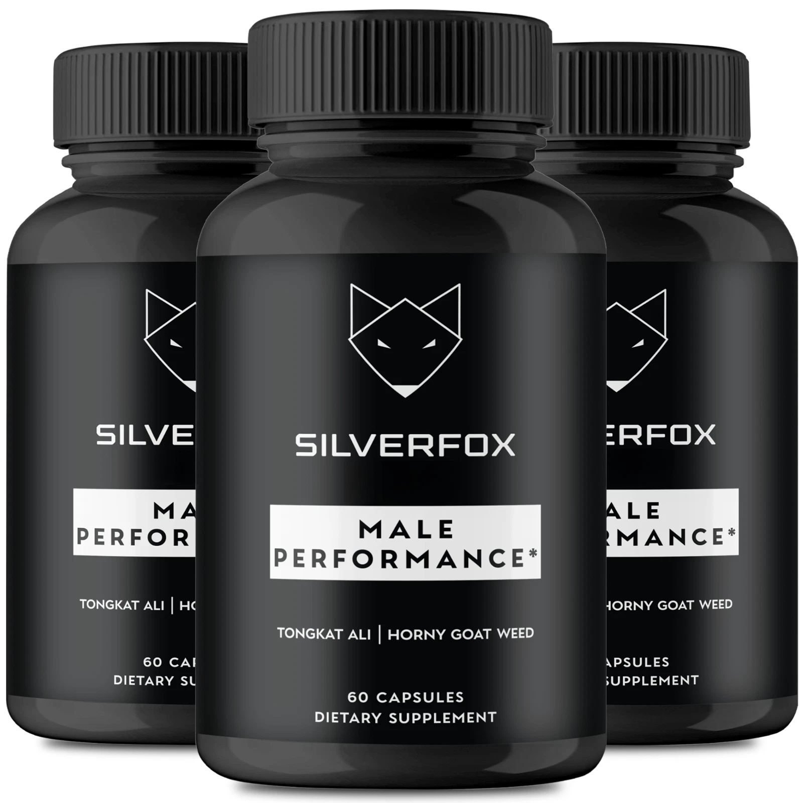 (3 Pack) Silver Fox for Men, Enhancement Pills for Advanced Male Performance