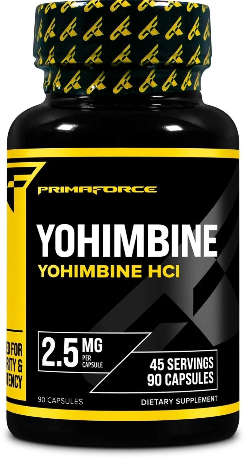 Primaforce Yohimbine HCl 2.5mg Premium Supplement 90 Vegetarian Capsules New