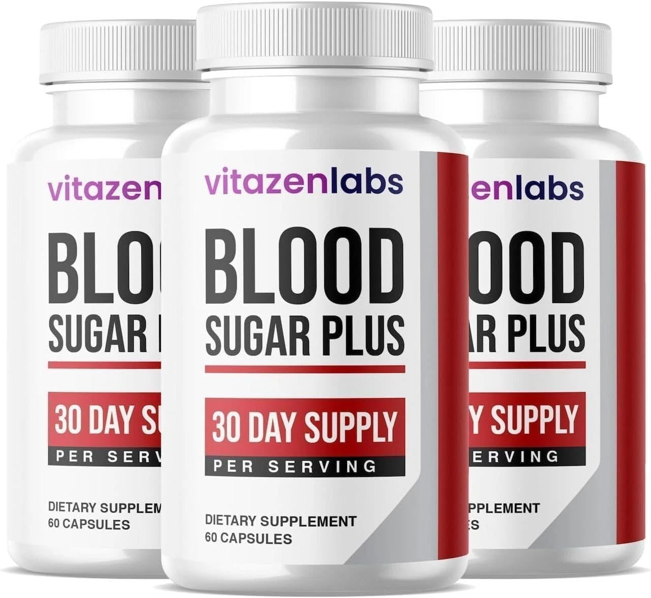 VitaZen Labs Blood Sugar Plus Support Dietary Supplements (180 Capsules) 3 Pack