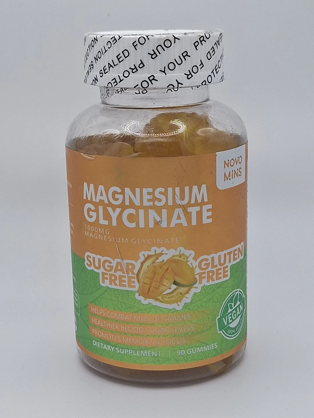 NOVO MINS MAGNESIUM GLYCINATE, 1000mg, 90 gummies