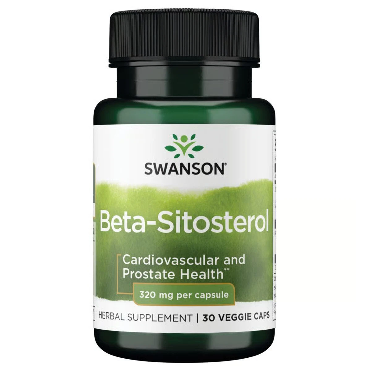 Swanson Beta-Sitosterol 320 mg 30 Veggie Capsules