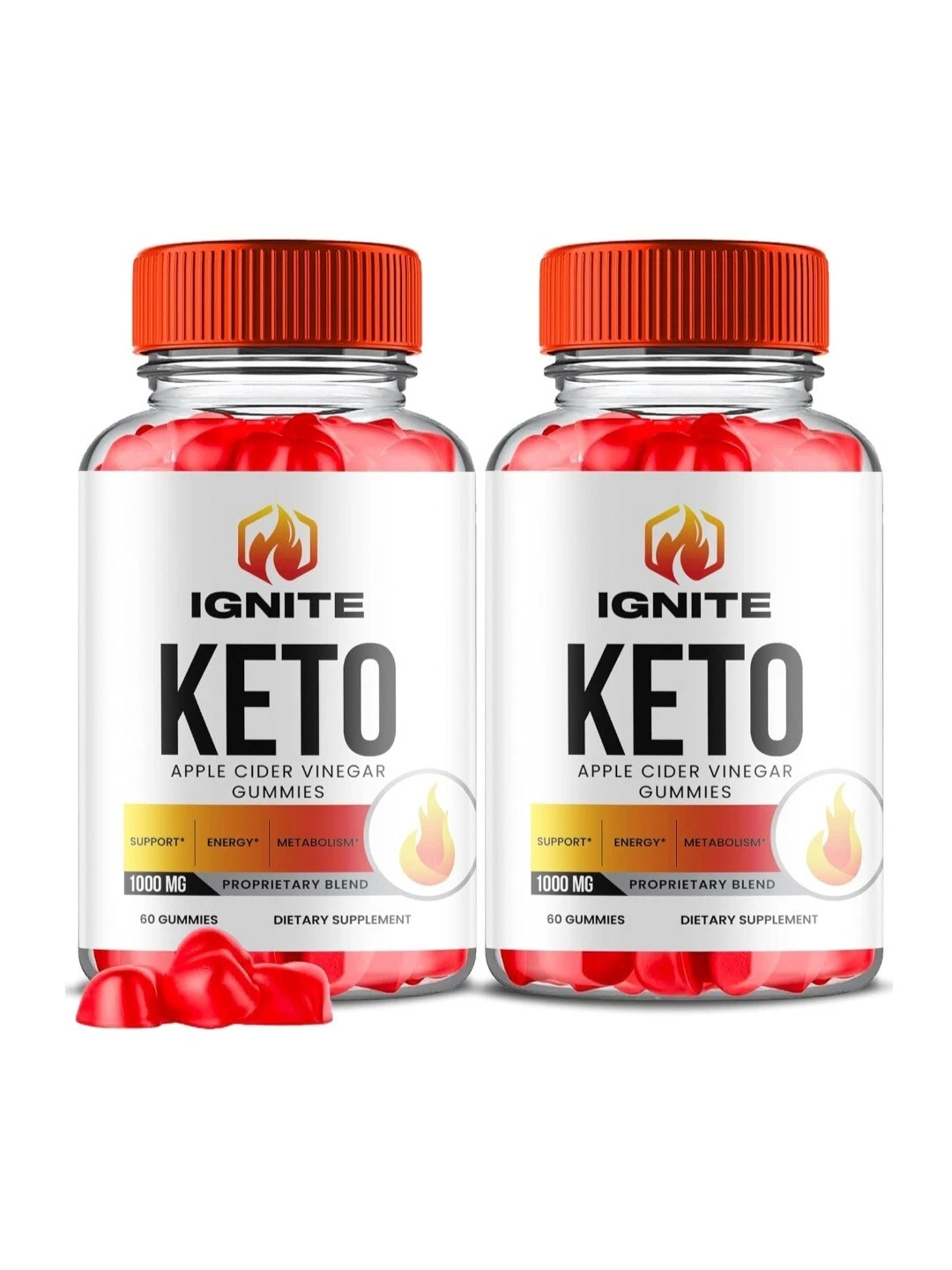Ignite Keto Advanced Weight Loss Gummies to Boost Metabolism ACV 120ct - 2pk