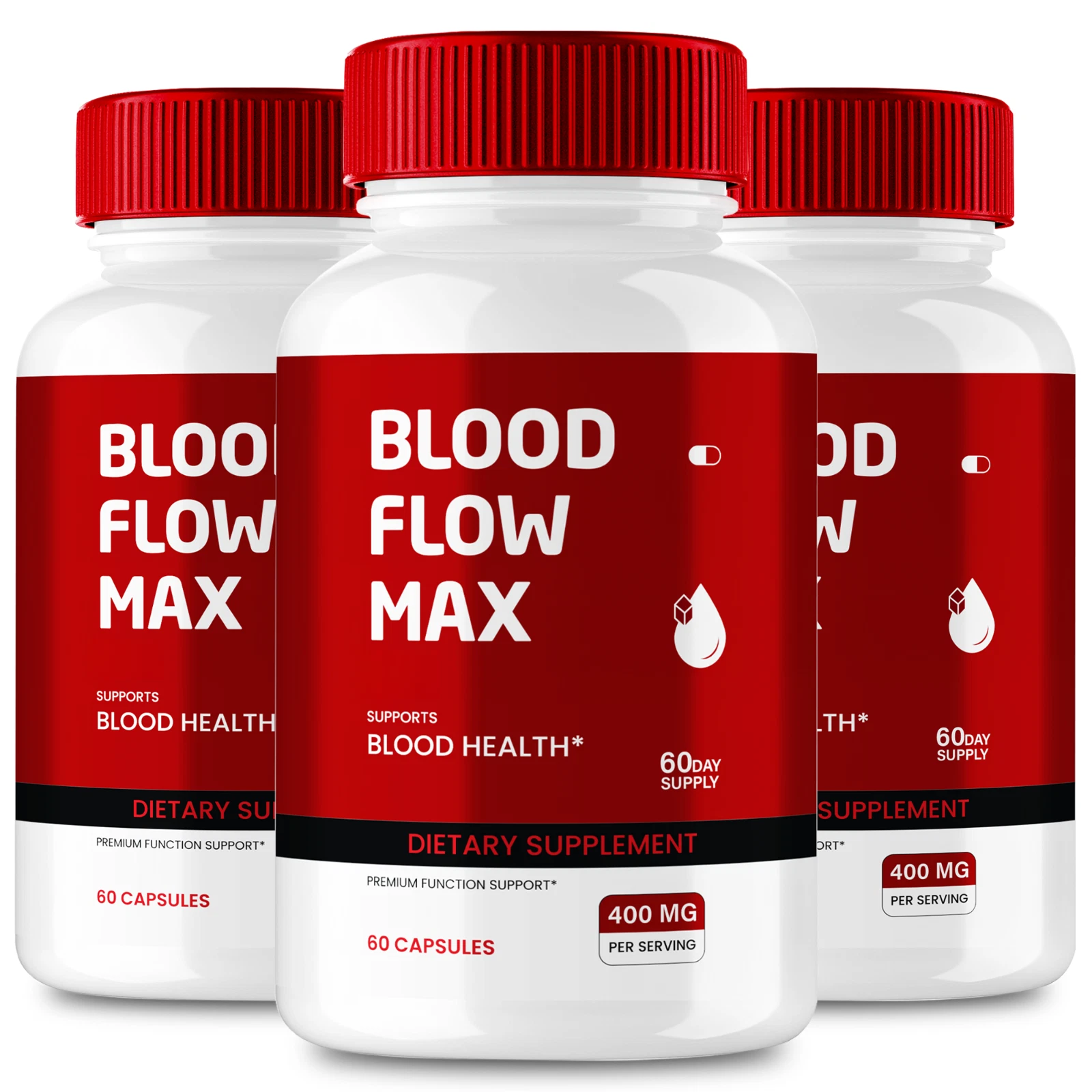 (3 Pack) Blood Flow Max Capsules, Blood Support Supplement Pills (180 Capsules)