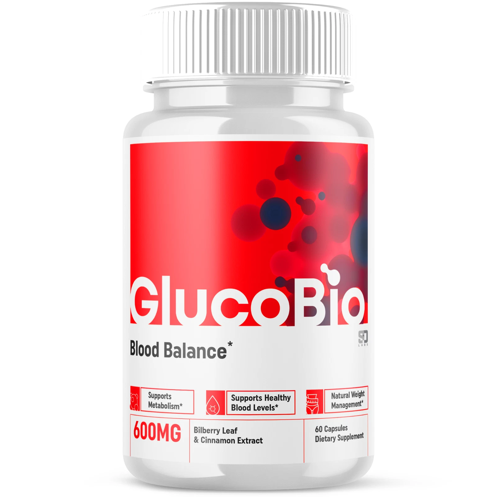 GlucoBio Advanced Blood Support Supplement 60 Capsules