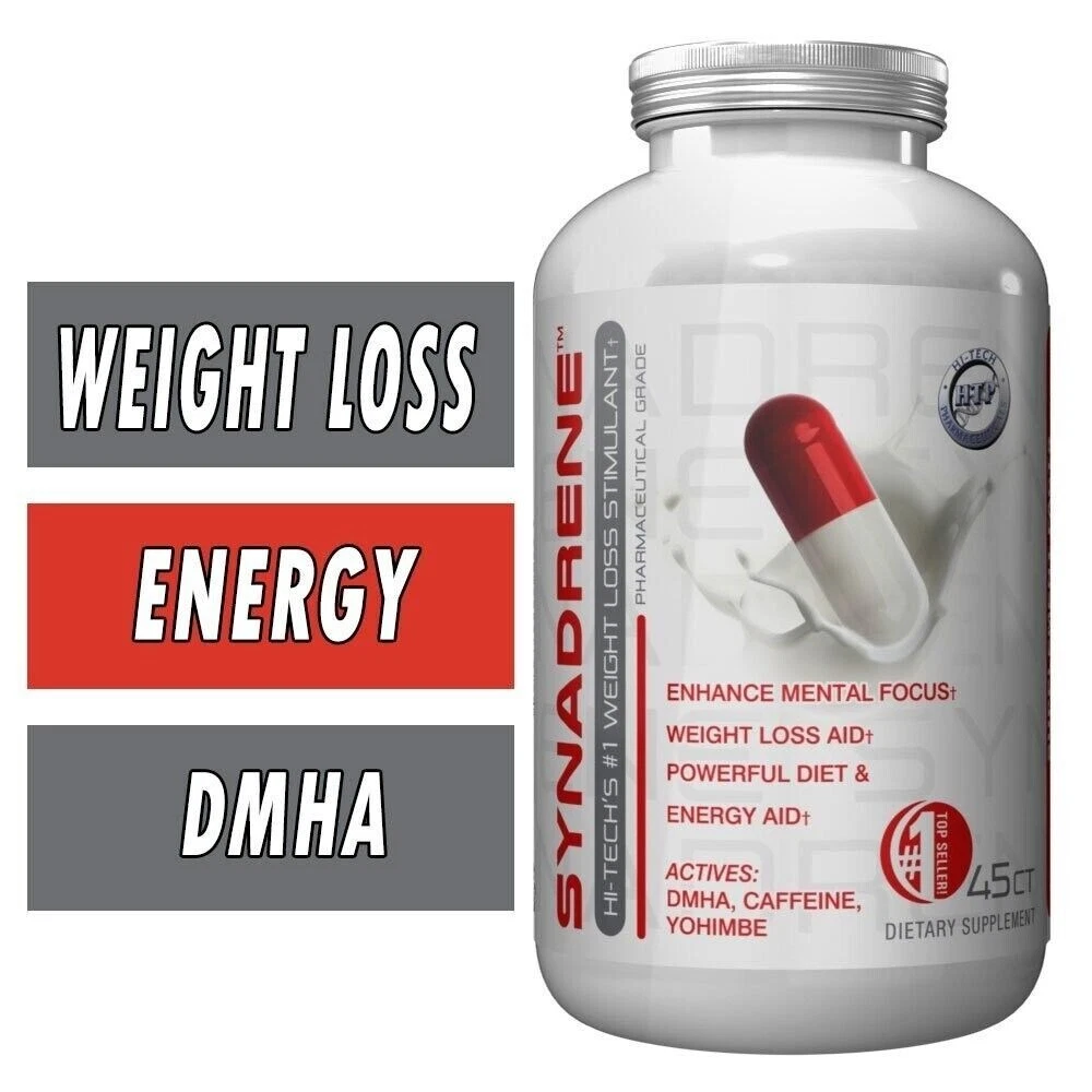 Synadrene Weight Loss Stimulant, 45 Capsules, Free Shipping