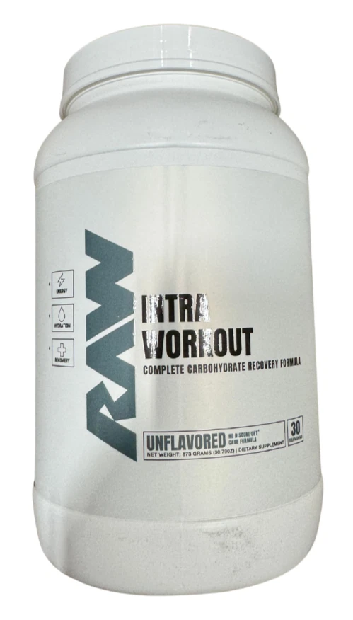 Raw Intra Workout Complete Carbohydrate Recovery Formula Unflavored 30 Caps