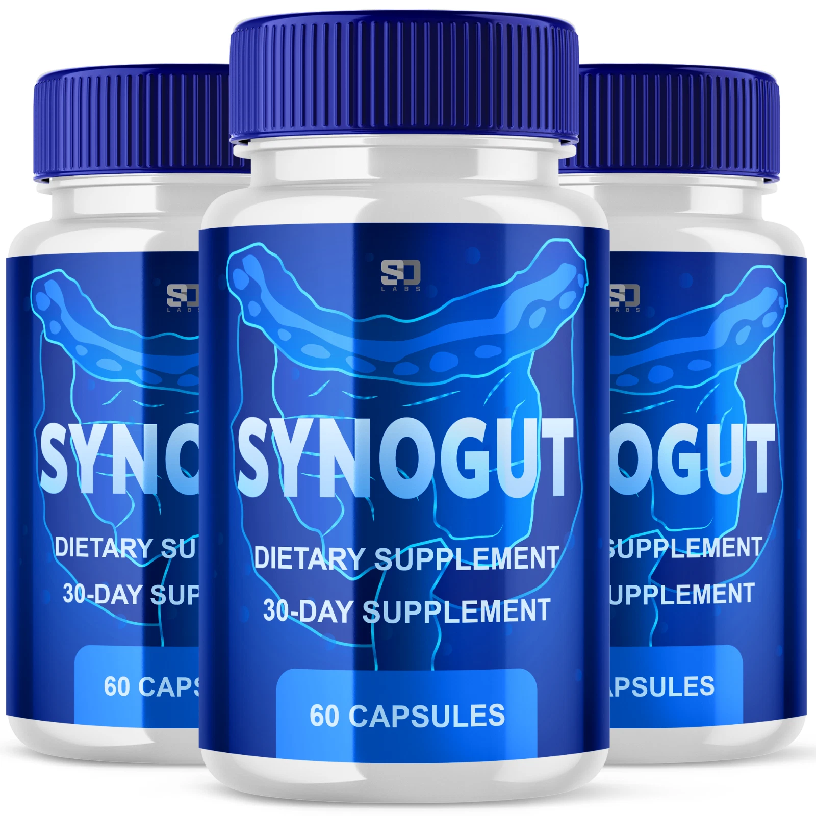 (3 Pack) Synogut Probiotic Gut Health Formula, Enhance Digestive Function 180ct