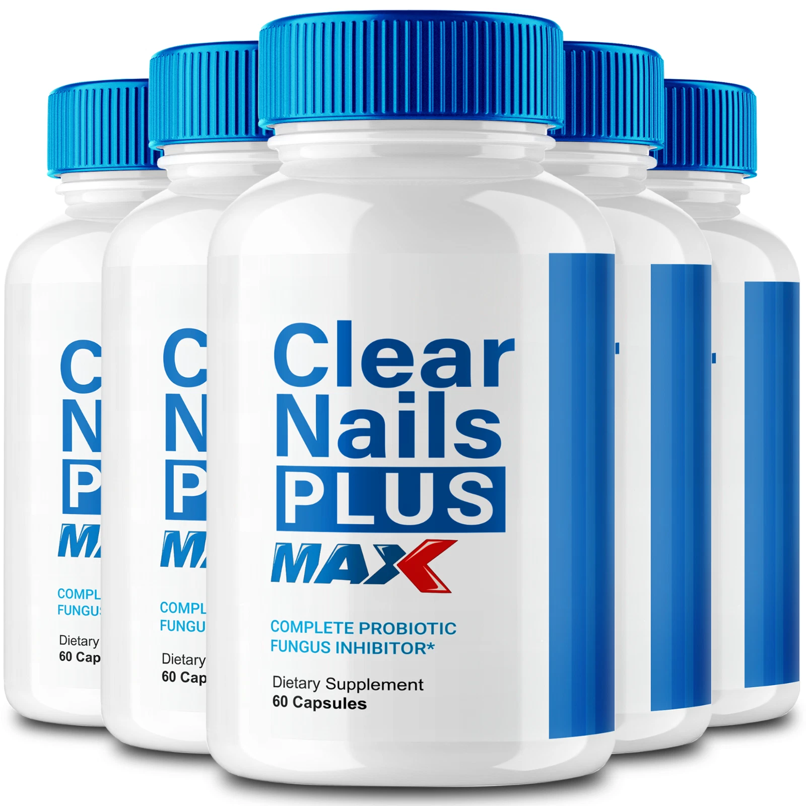 (5 Pack) Clear Nails Plus Max Nail Health, ClearNails Pills (300 Capsules)