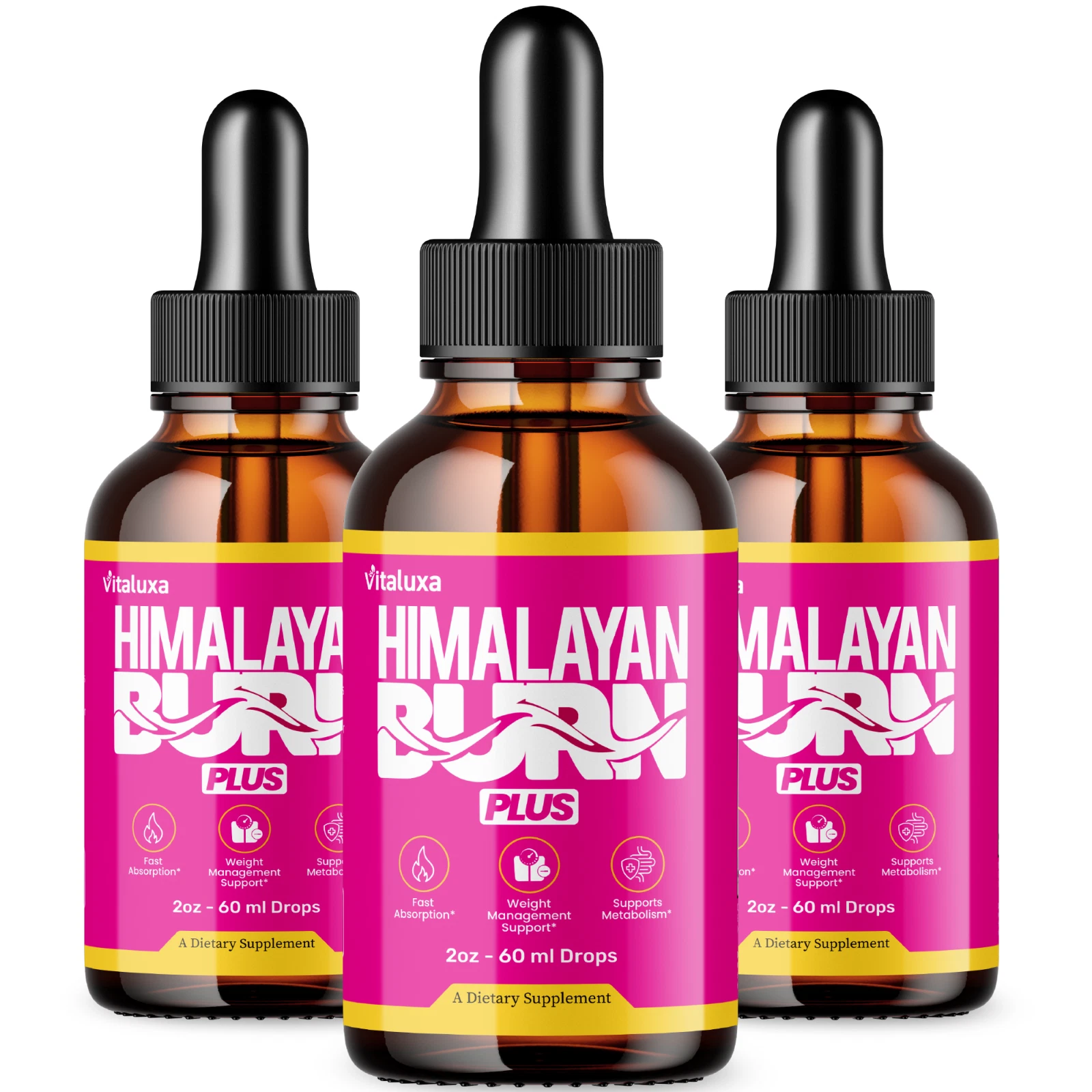 (3 Pack) Himalayan Burn Plus Drops, Himalaya Burn Plus Advanced Supplement (6oz)