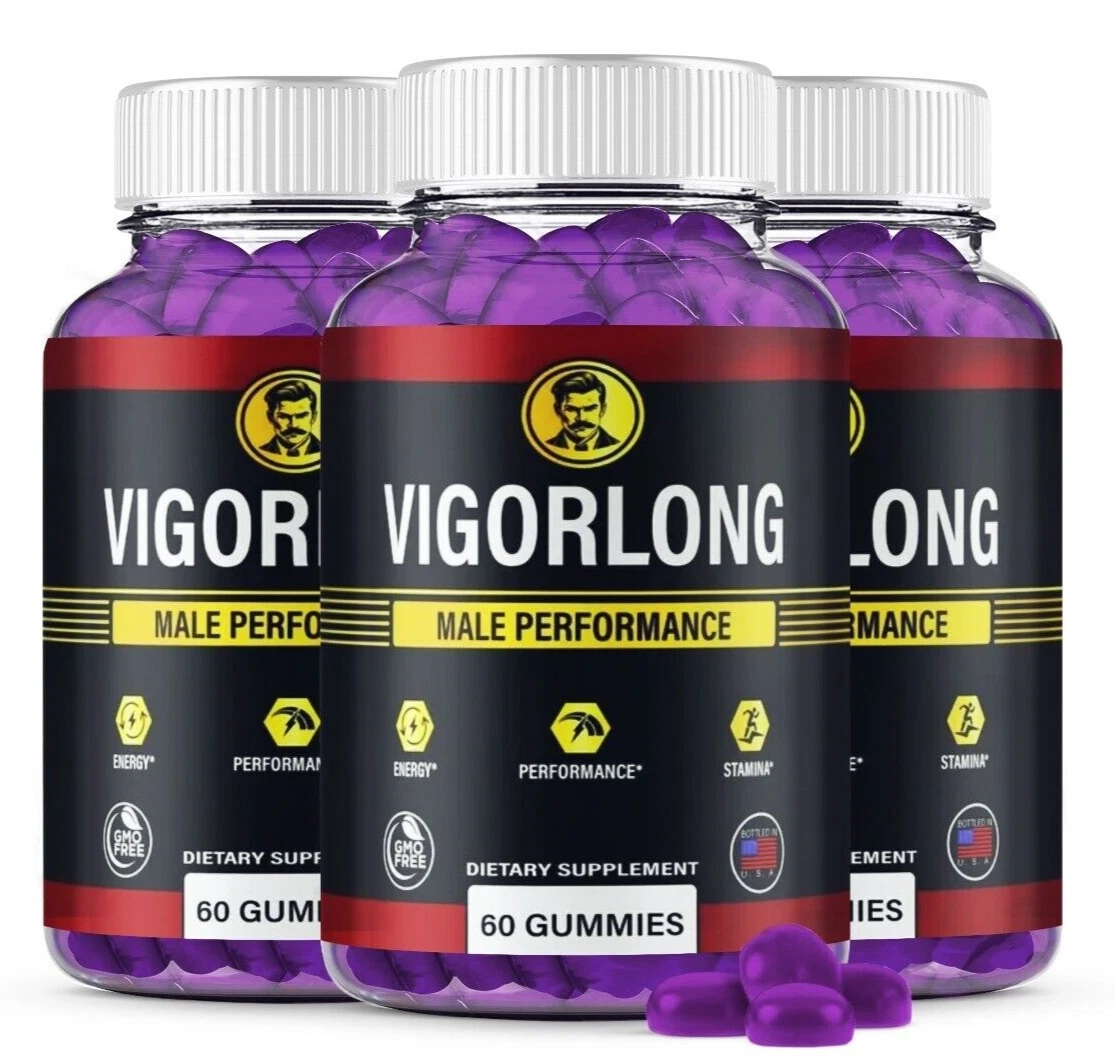 (3 Pack) VigorLong Gummies for Men – Vigor Long Male Gummies All-Natural