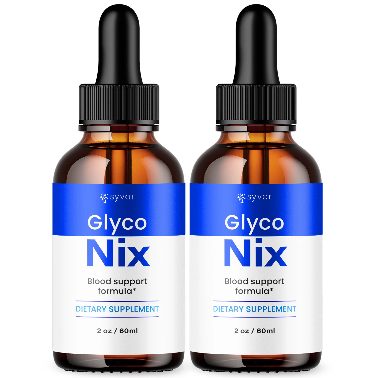 Glyco Nix Advanced Formula Drops Natural Blood Support Supplement 30 Servings