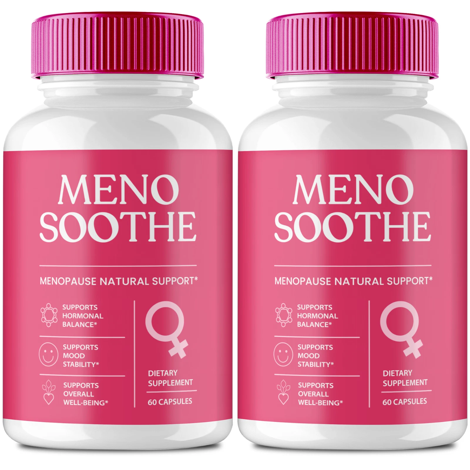 (2 Pack) Menosoothe Advanced Blood Formula Capsules, Meno Soothe Blood Pills