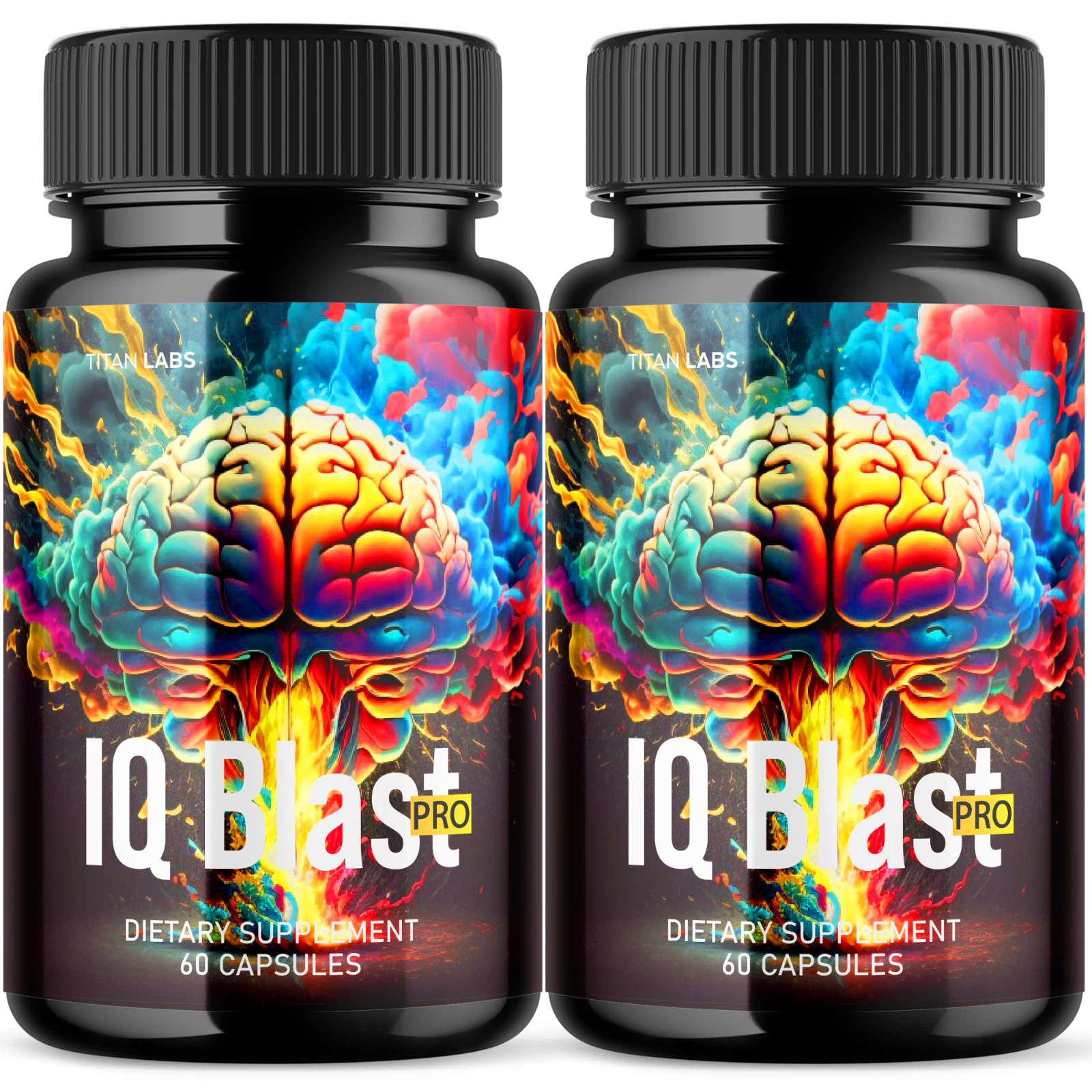 IQ Blast Pro 뇌 보충제 - 인지 기능 및 선명도 향상 (2팩)