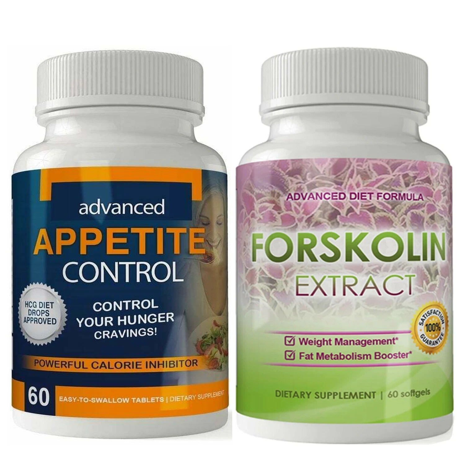 Appetite Control & Forskolin Extract Weight Loss Metabolism Booster Supplements