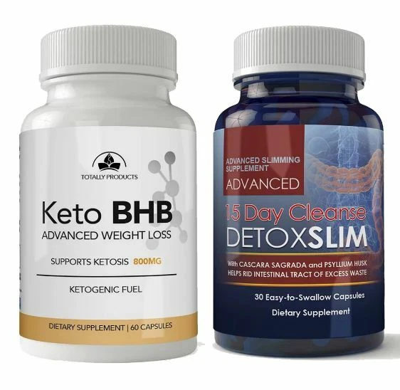 Keto BHB Weight Loss Fat Burn Cleanse Detox Slimming Combo Free Shipping