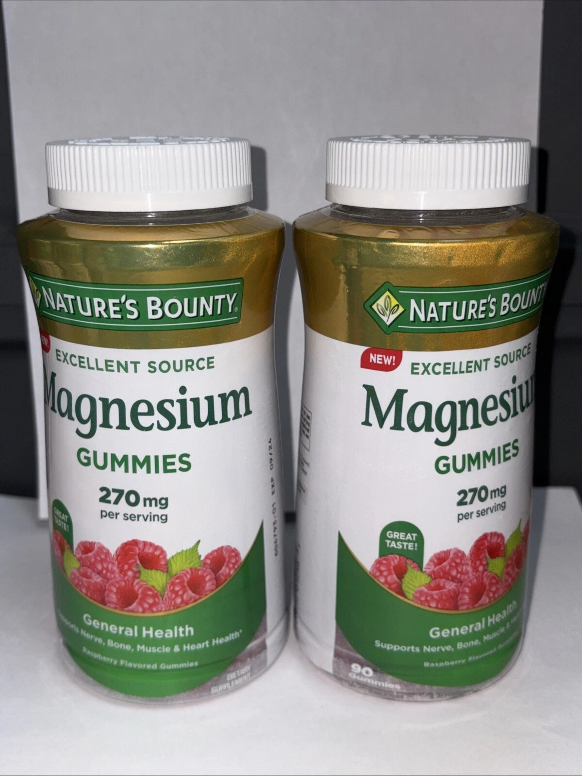 Nature’s Bounty Magnesium Gummies 270 Mg (2 Pack) - 90 Count Each