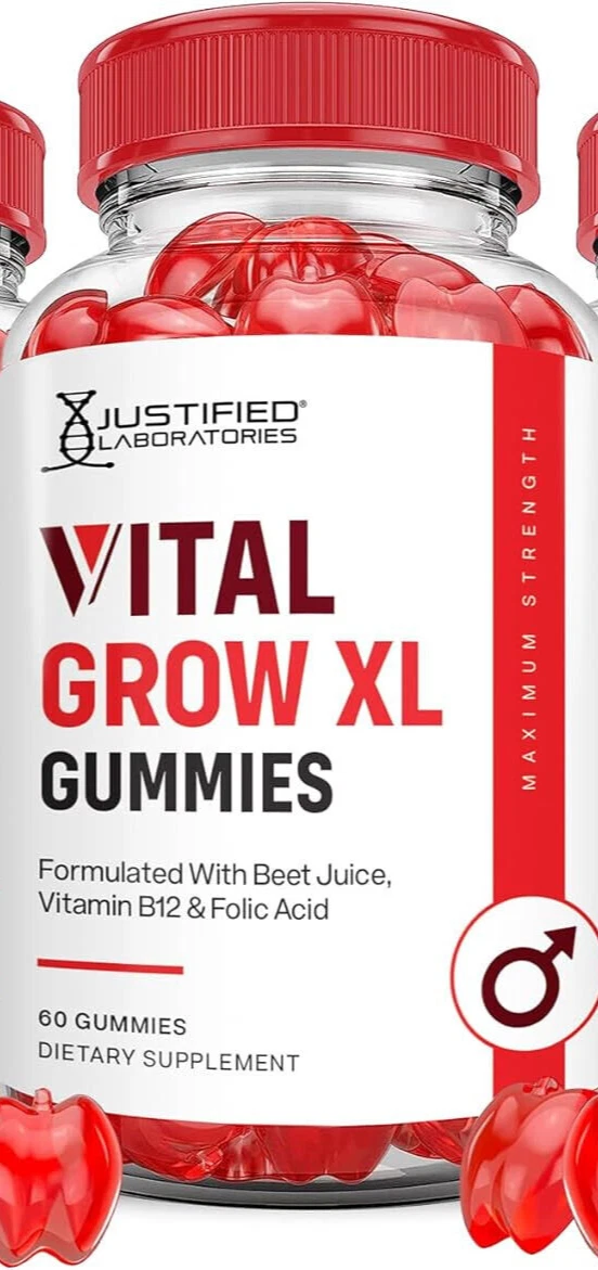 Vital Grow XL Performance Gummies 1000MG Advanced Formula Formulated with ACV