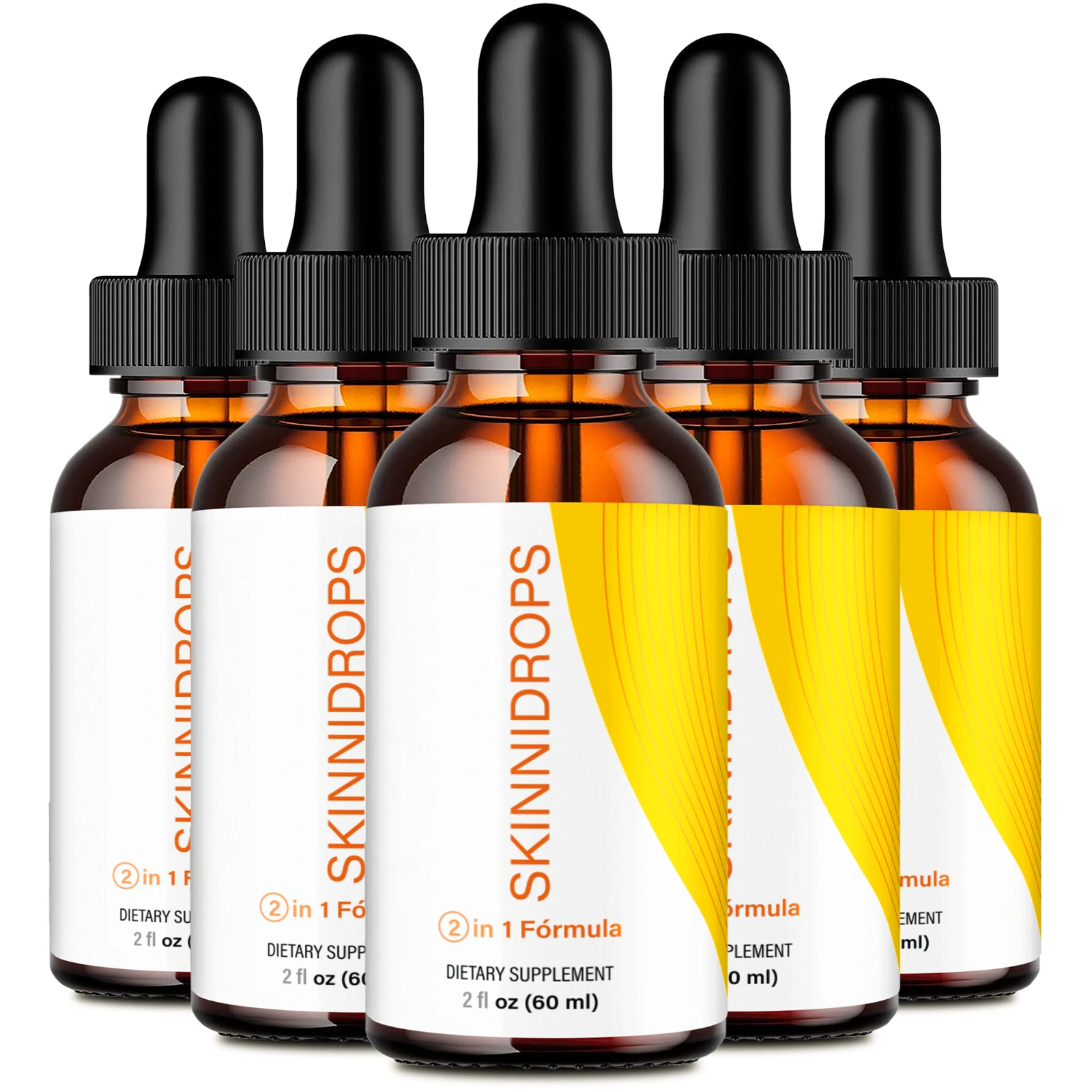 (5 Pack) Skinni Keto Drops, Advanced Weight Loss Management Liquid Droppers