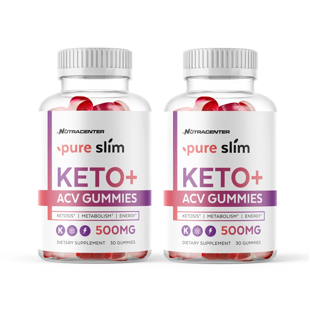 Pure slim keto acv gummies for advanced weight loss and energy 2 bottles 120 ct
