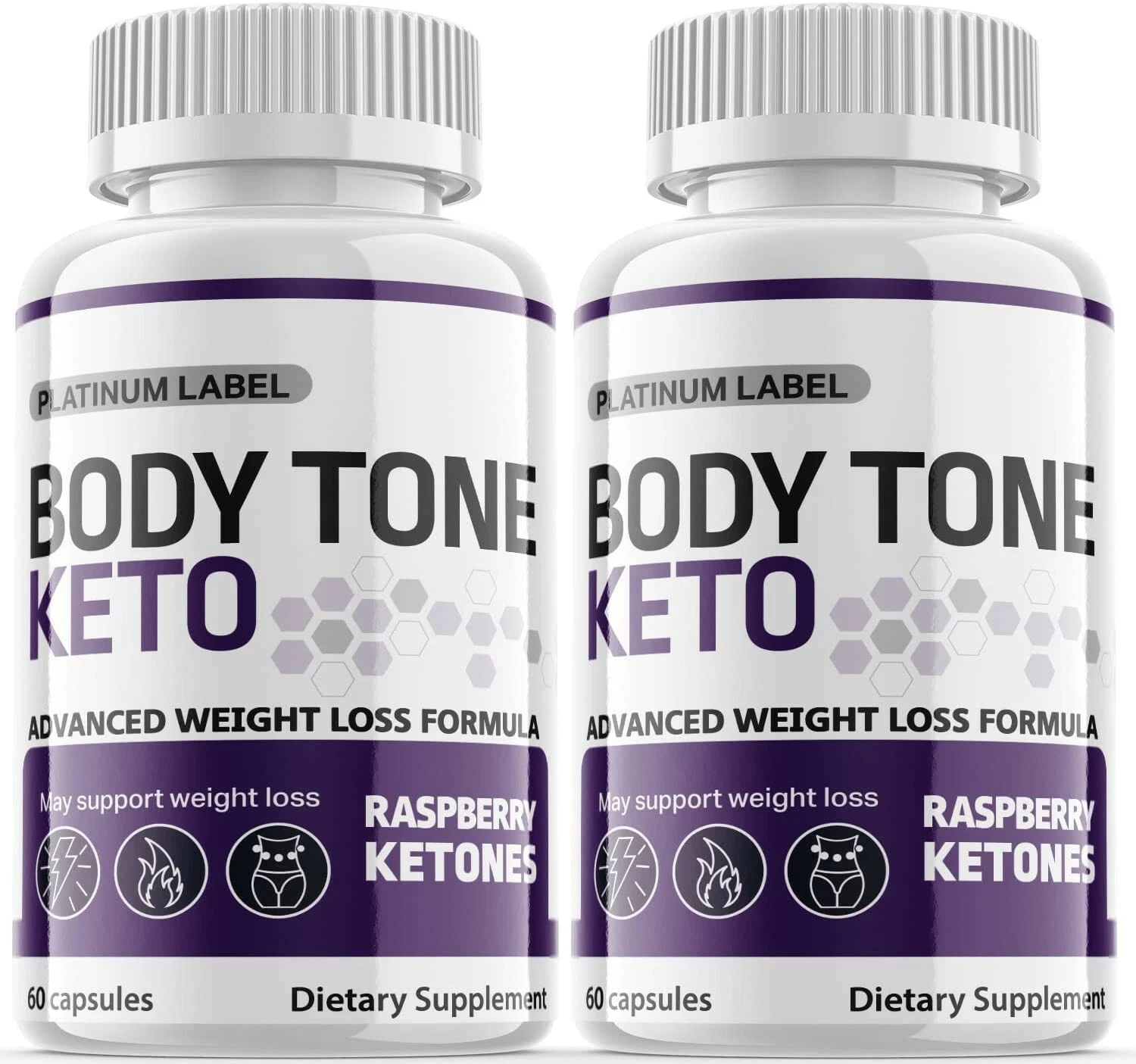 2-Body Tone Keto Pills, Weight Loss, Fat Burner, Appetite Suppressant Supplement