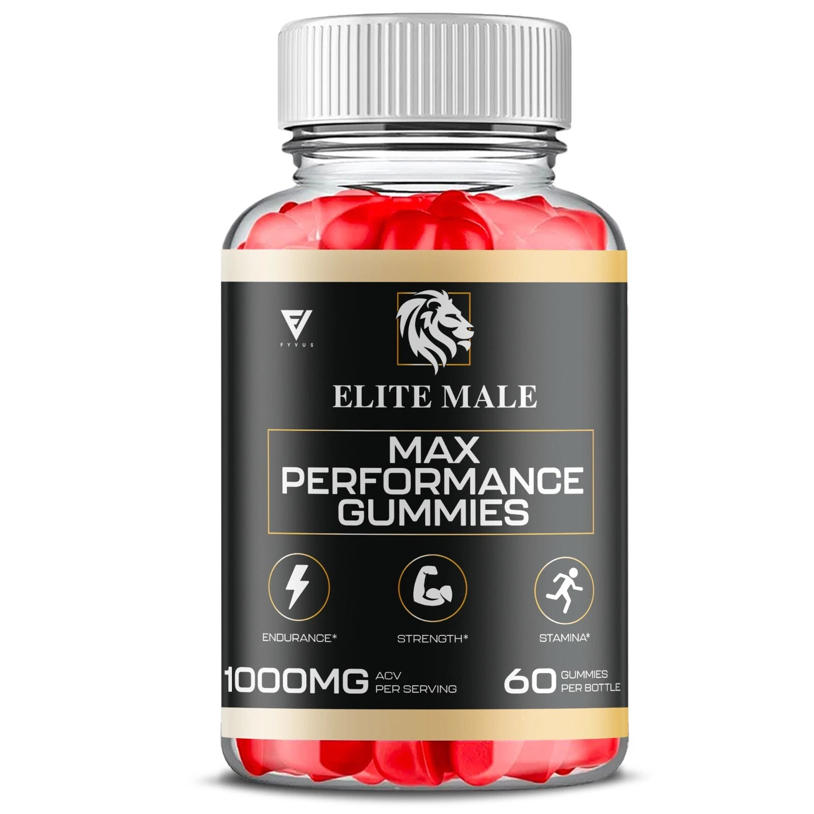 Elite Male Gummies EliteMale Max Performance Supplement (60 Gummies)